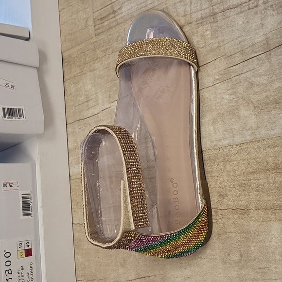 Colorful Rhinestone Sandals - Picture 2 of 6